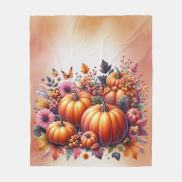 Herfst of Thanksgiving thema Fleece Deken
