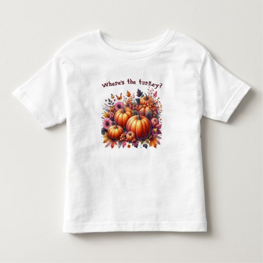 Herfst of Thanksgiving thema kinder Kinder Shirts (Voorkant)