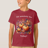 Herfst of Thanksgiving thema T-shirt (Voorkant)