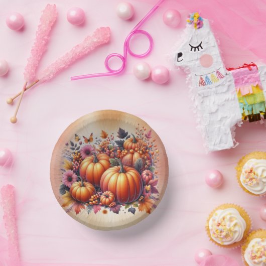 Herfst of Thanksgiving Wegwerp Dessert Bowls Papieren Kommen (Feest)