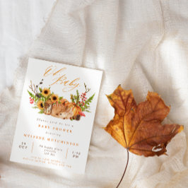 Herfst Oh Baby Herten Pompoen & Zonnebloem Baby sh Kaart