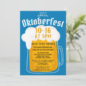 Herfst Oktoberfest feest Beiers Kaart (Staand voorkant)