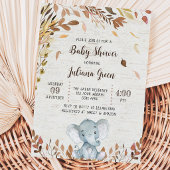 Herfst Olifant Baby Shower Kaart