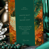 Herfst omhelzen bruiloft kaart