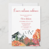 Herfst omhelzen Herfst Mountain Forest Vrijgezelle Kaart (Voorkant)