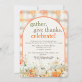 Herfst Ontmoeting Thanksgiving Uitnodigingen Gingh (Voorkant)