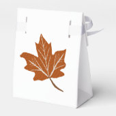 Herfst ontwerp bruiloft bedankdoosjes (Achterkant)