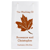 Herfst ontwerp bruiloft klein cadeauzakje (Voorkant)