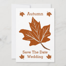 Herfst ontwerp bruiloft save the date