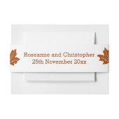 Herfst ontwerp bruiloft uitnodigingen wikkel (Voorkant Voorbeeld)