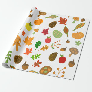 Herfst ontwerp cadeaupapier