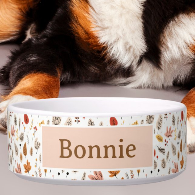 Herfst ontwerp - Herfst hond Voerbakje (Fall dog bowl)