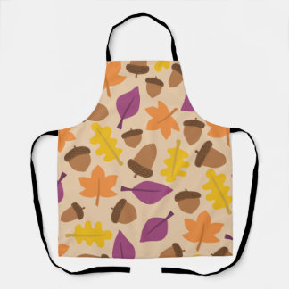 Herfst ontwerp keukenlinnen schort