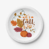 Herfst ontwerp papieren bordje (Voorkant)