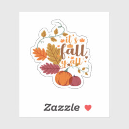Herfst ontwerp sticker