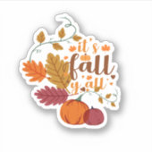 Herfst ontwerp sticker (Voorkant)