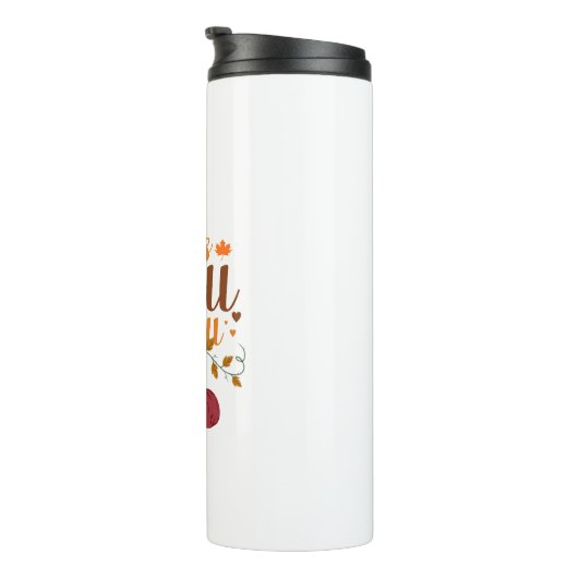 Herfst ontwerp thermosbeker (Geroteerd rechts)