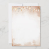 Herfst onze kleine Cowboy Wild West Baby shower Kaart (Achterkant)