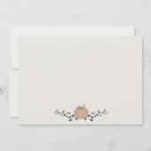 Herfst Onze kleine pompoengeboorte Baby Aankondigi (Achterkant)