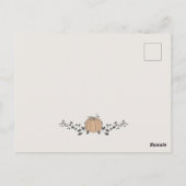 Herfst Onze kleine pompoengeboorte Baby Aankondigi Briefkaart (Achterkant)