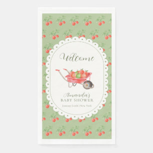 Herfst Oogappel Baby Shower Welkom Servet
