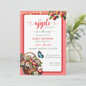 Herfst oogst Appel van mijn oog baby shower Kaart (Staand voorkant)