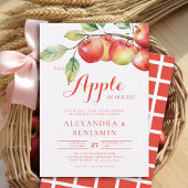 Herfst Oogst Apple Branch Coed Couple Baby shower Kaart