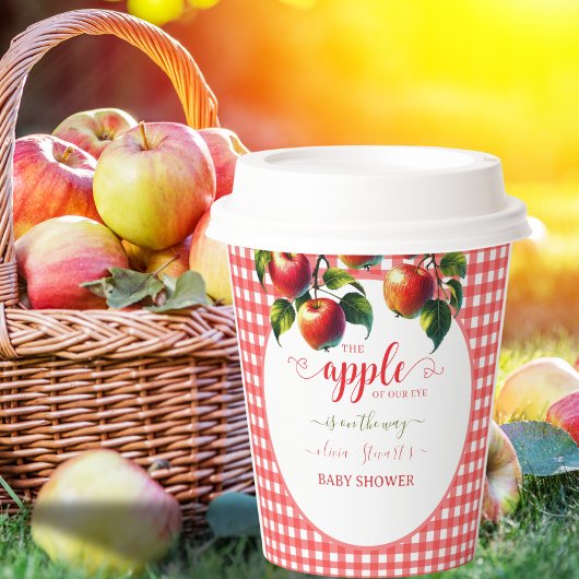 Herfst oogst Apple thema baby shower Papieren Bekers