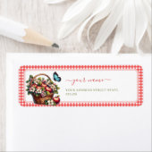 Herfst oogst Apple thema retour adreslabel Etiket (Insitu)