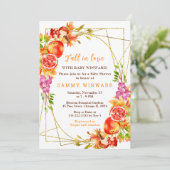 Herfst Oogst Baby Shower Kaart (Staand voorkant)