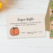 Herfst Oogst Baby shower Luier Raffle Gast Informatiekaartje