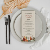 herfst Oogst Bloemen Thanksgiving Menu