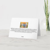 Herfst Oogst Boerderij Wasberen Maken Scarecrow Ka Kaart (Achterkant)