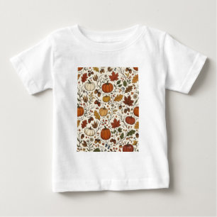 Herfst Oogst Botanisch Patroon – Pompoenen,