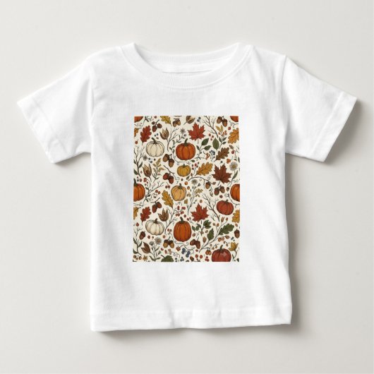 Herfst Oogst Botanisch Patroon – Pompoenen, (Voorkant)