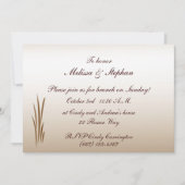 Herfst oogst bruiloft brunch kaart (Voorkant)