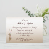 Herfst oogst bruiloft brunch kaart (Staand voorkant)