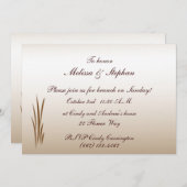 Herfst oogst bruiloft brunch kaart (Voorkant / Achterkant)