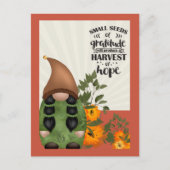 Herfst Oogst Dankbaarheid Kabouter Briefkaart (Voorkant)