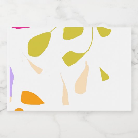 Herfst oogst Etiket op aangepaste wijnfles (Enkel label)