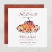 Herfst Oogst Feest, Herfst Feest, Herfst Gemeensch Kaart (Voorkant / Achterkant)