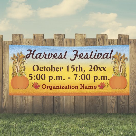 Herfst Oogst Festival Banner