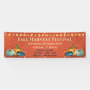 Herfst Oogst Festival Evenement Pompoen Spandoek
