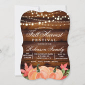 Herfst Oogst Festival Pompoenuitnodiging Kaart (Voorkant)