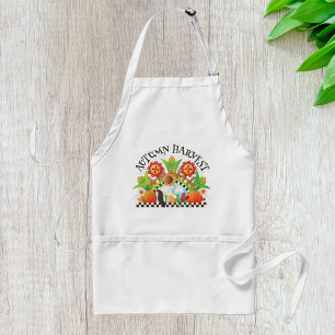 Herfst Oogst Folk Art Pompoen en Zonnebloem Herfst Standaard Schort