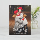 Herfst oogst foto Thanksgiving Feestdagenkaart (Staand voorkant)