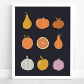 Herfst Oogst Fruit En Groenten Poster