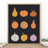 Herfst Oogst Fruit En Groenten Poster