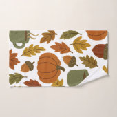 Herfst Oogst Gezellig Patroon Bad Handdoek (Handdoek)