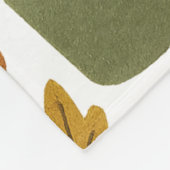 Herfst Oogst Gezellig Patroon Fleece Deken (Hoek)